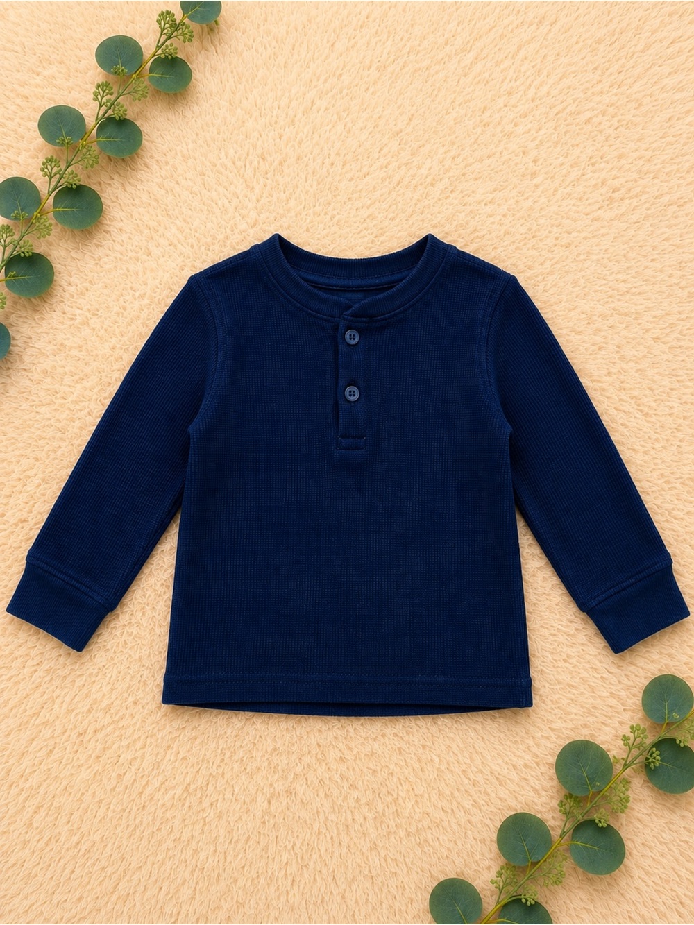 The Children's Place Navy Long-Sleeve Henley Top